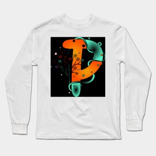 Alphabet 063 (Style:2) Long Sleeve T-Shirt